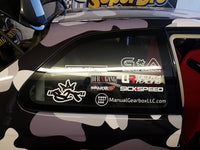 Ultra Racing - 4pt Side Pillar Braces (PAIR) - HONDA CIVIC (EK) HATCH 1996-2000 - UR-PB4-2847P