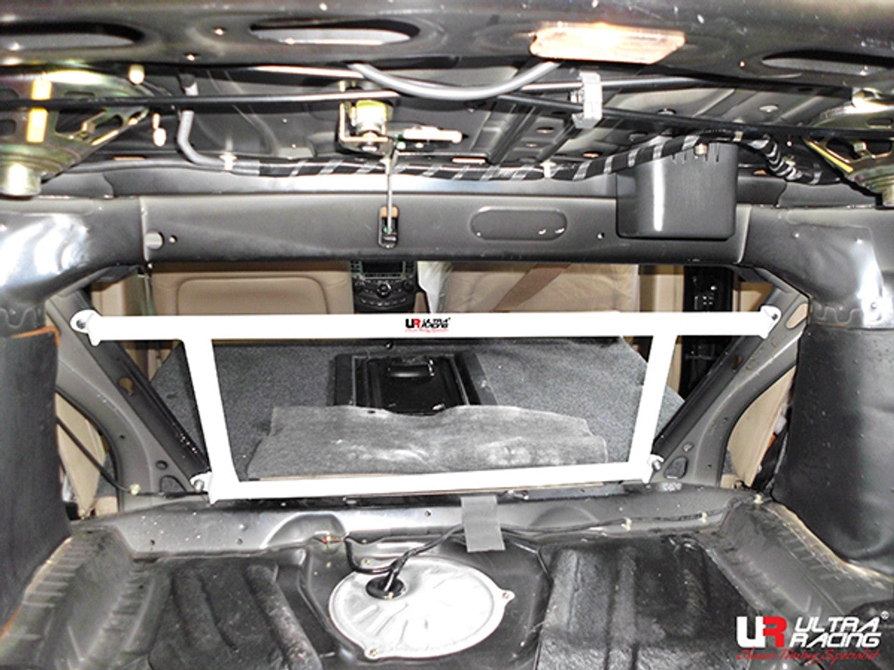 Ultra Racing - 4pt Rear Upper Strut Brace - 2003-2007 Honda Accord - UR-RE4-2495