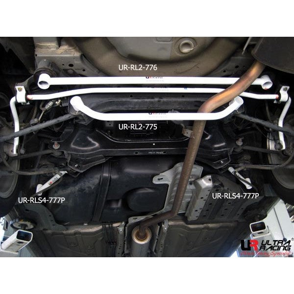 Ultra Racing - 2pt Rear Lower Side Braces (2 pcs) - 2008-17 Accord / 2009-13 TSX - UR-RS4-3680P