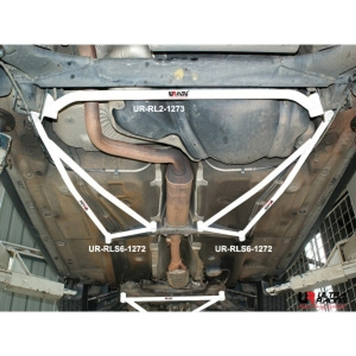 Ultra Racing - 6pt Rear Lower Side Braces (PAIR) - VOLKSWAGEN VW GOLF GTI (MK4) 1997-2003 - UR-RLS6-1272P