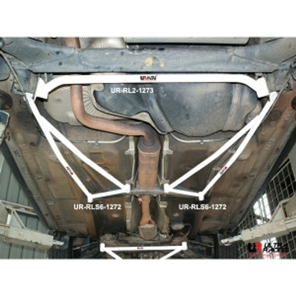 Ultra Racing - 6pt Rear Lower Side Braces (PAIR) - VOLKSWAGEN VW GOLF GTI (MK4) 1997-2003 - UR-RLS6-1272P