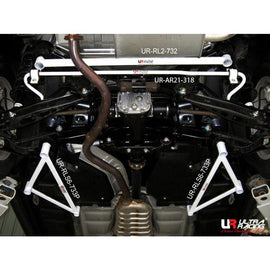 Ultra Racing - 6pt Rear Lower Side Braces (PAIR) - SUBARU FORESTER (SH) 2008-2012 - UR-RLS6-3972P