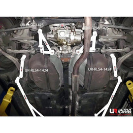Ultra Racing - 4pt Rear Side Braces (PAIR) - MITSUBISHI EVOLUTION X (CZ4A) 2008-2017 - UR-RS4-1424P