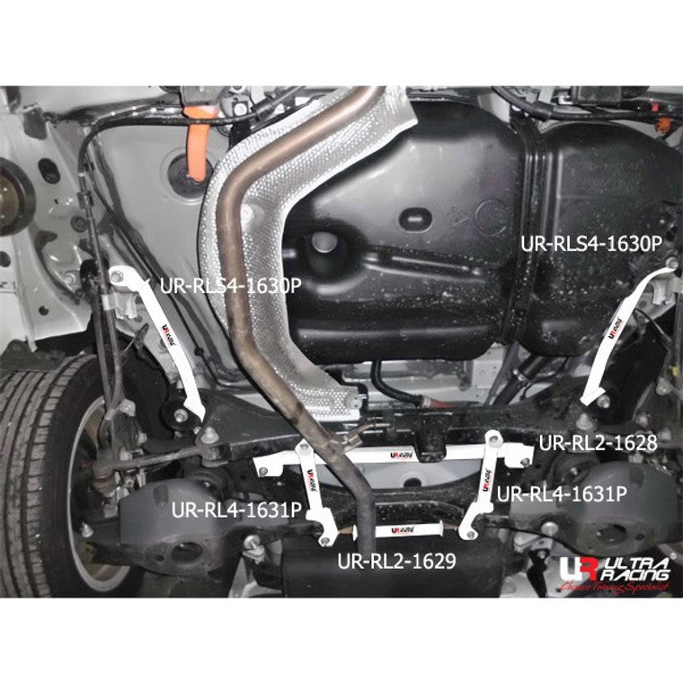 Ultra Racing - 4pt Rear Side Braces (PAIR) - LEXUS CT (A10) 2011-2017 - UR-RS4-1630P