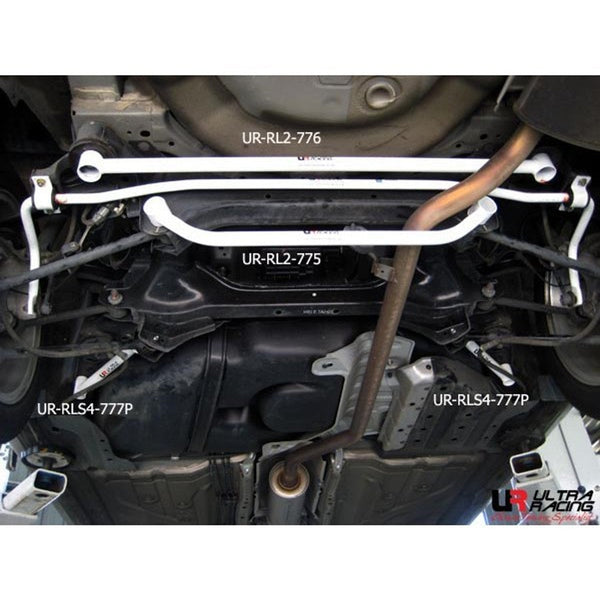 Ultra Racing - 4pt Rear Side Braces (PAIR) - Acura TSX (CU2) SEDAN 2009-2014 - UR-RS4-777P