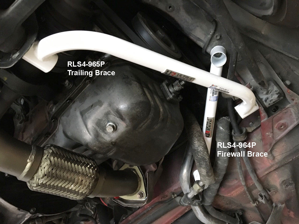 Ultra Racing - 4pt Rear Side Braces - 1991-1995 Toyota MR2 - UR-RS4-964P