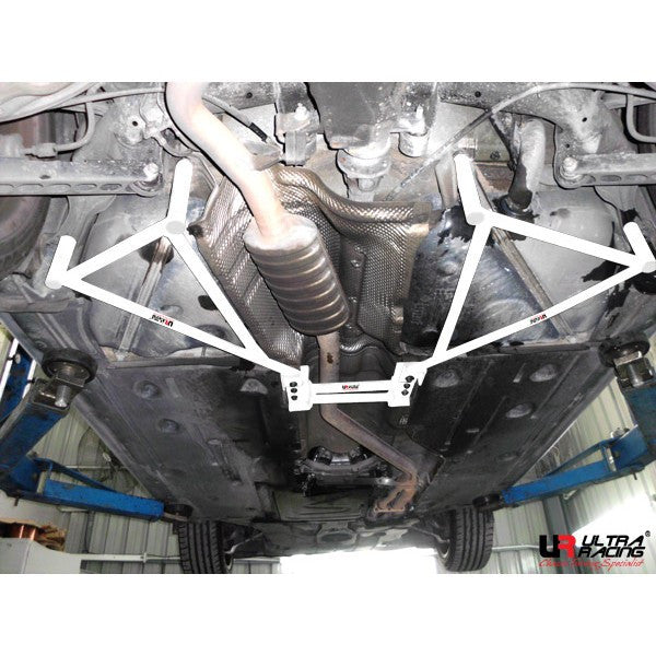 Ultra Racing - 8pt Rear Side Lower Brace - 2006-2012 BMW E90 Sedan / E84 X1 - UR-RS8-1671P