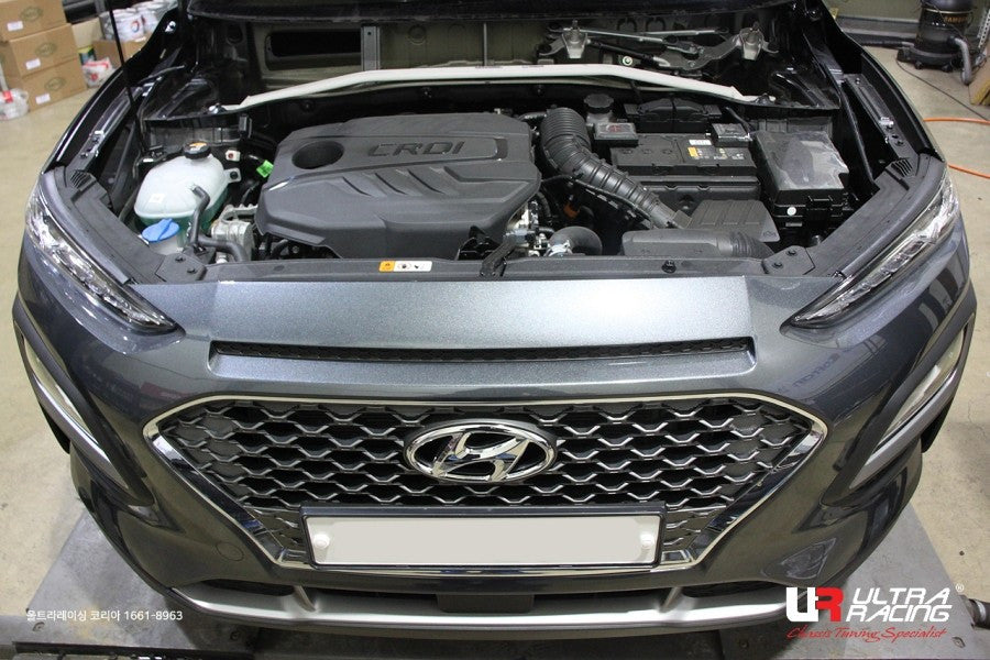 Ultra Racing - 2pt Front Strut Tower Brace - HYUNDAI KONA (OS) 2018-2026 - UR-TW2-4127