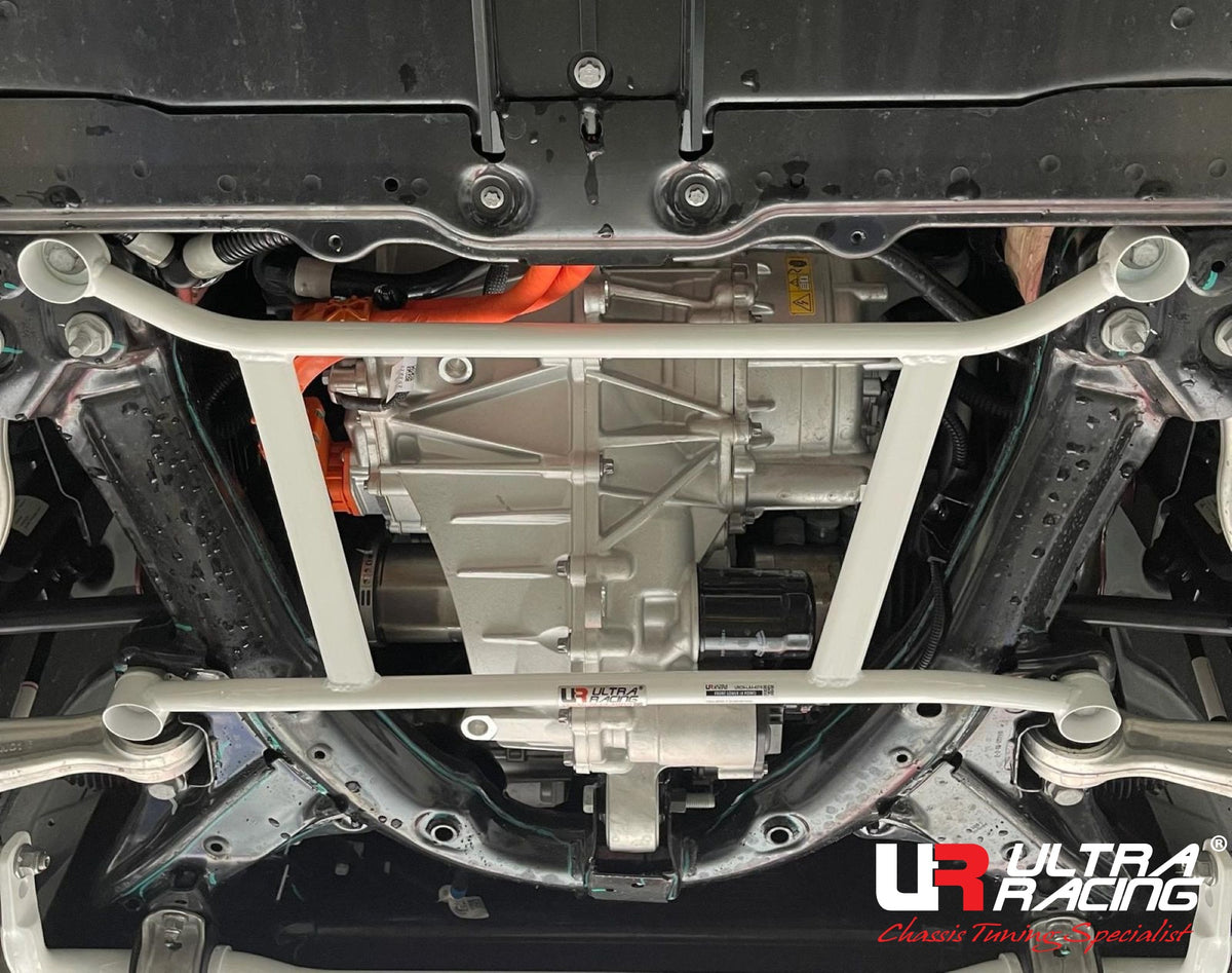 Ultra Racing - 4pt Front Lower Brace - 2017-2023 Tesla Model 3 / 2020+ Model Y - UR-LA4-4216