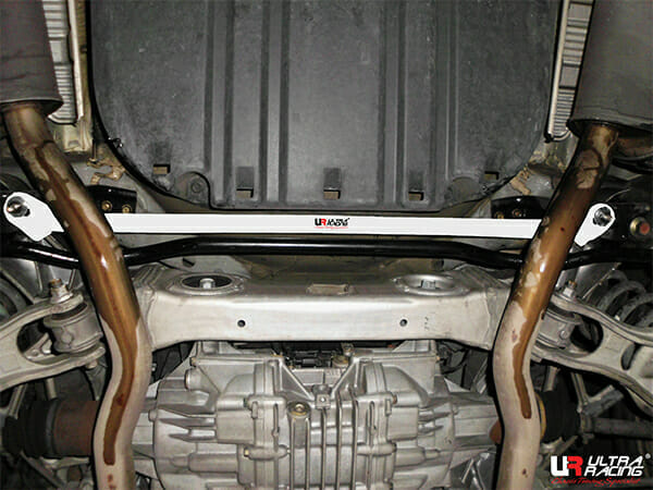 Ultra Racing - 2pt Rear Lower Brace - 2005-2012 Acura RL - UR-RL2-2416