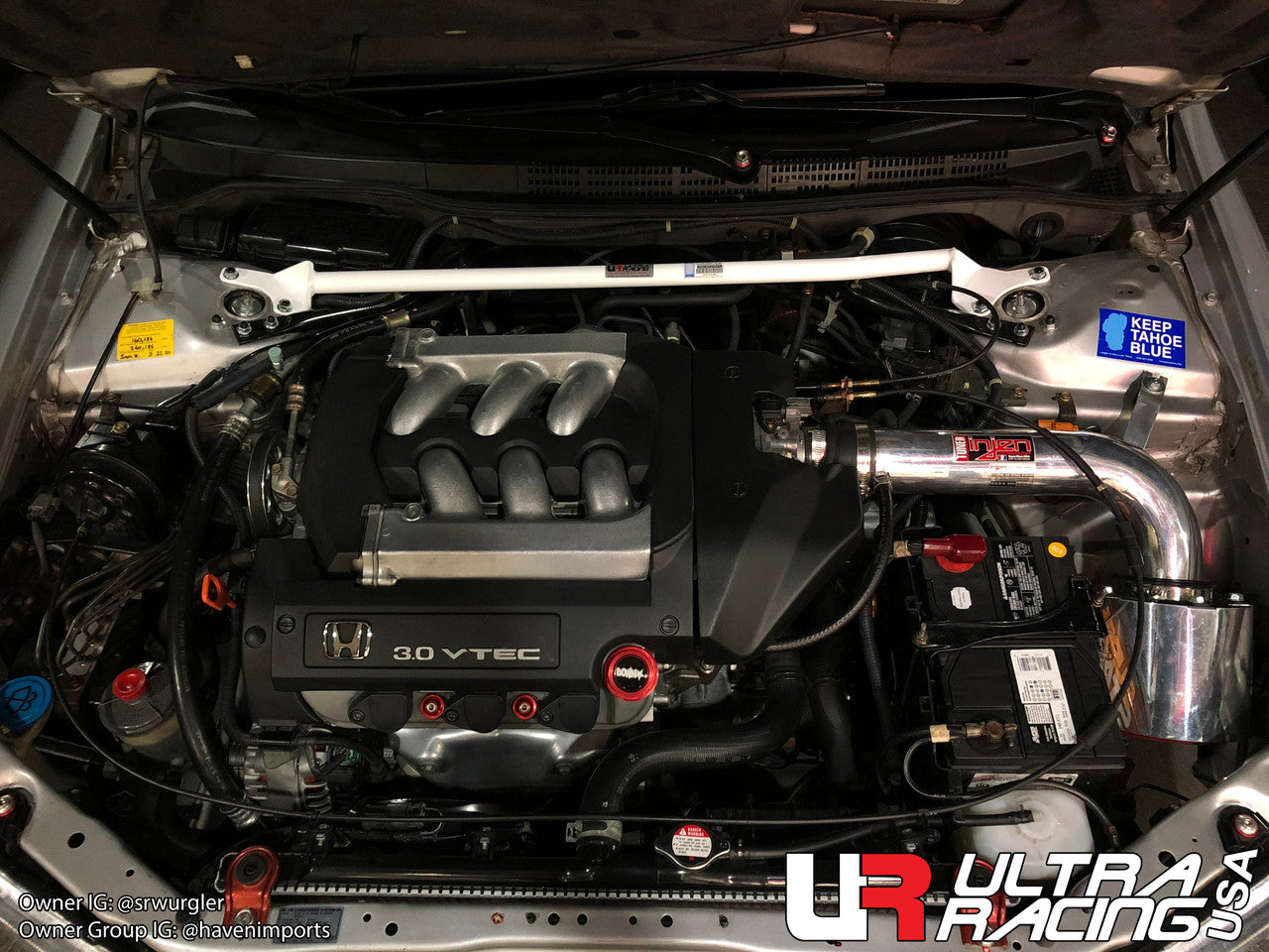 Ultra Racing - 2pt Front Strut Tower Brace - HONDA ACCORD COUPE (CG4) 1997-2001 - UR-TW2-2406
