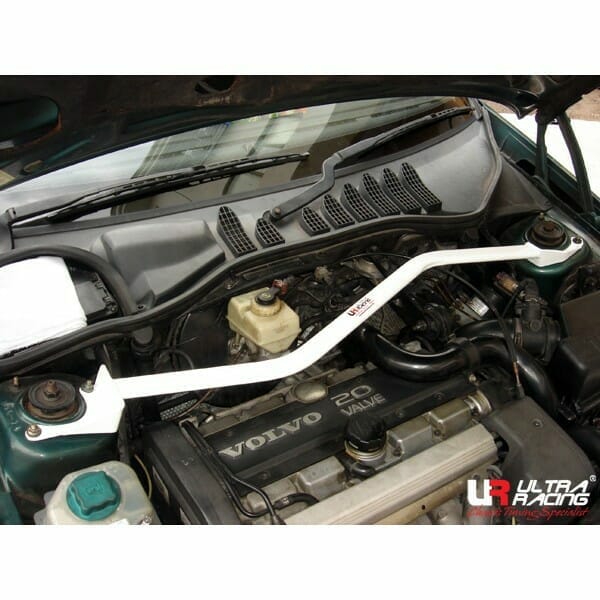 Ultra Racing - 2pt Front Strut Tower Brace - 1996-1997 Volvo 850 Turbo (P80) - UR-TW2-530