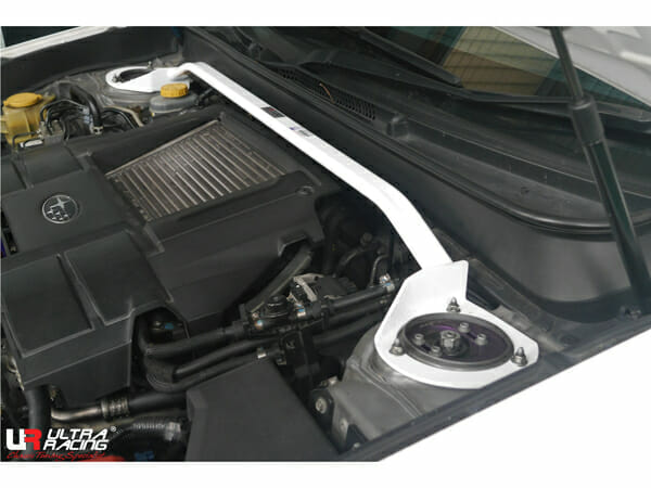 Ultra Racing - 2pt Front Strut Tower Brace - 2010-2014 Subaru Legacy (BM) / 2010-2014 Subaru Outback (BR) - UR-TW2-1487